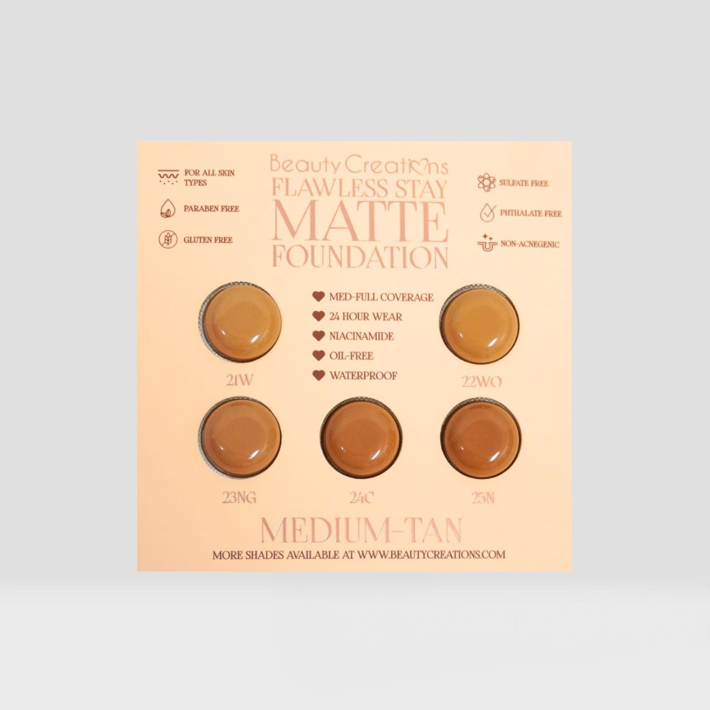 Flawless Stay Matte Foundation Group Samples