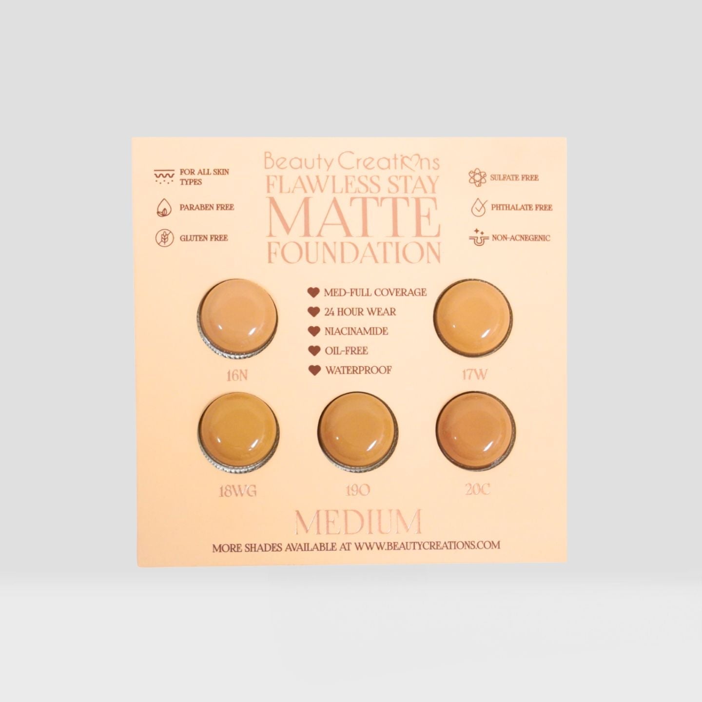Flawless Stay Matte Foundation Group Samples