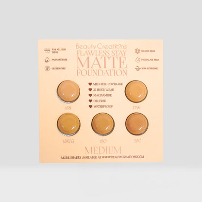 Flawless Stay Matte Foundation Group Samples