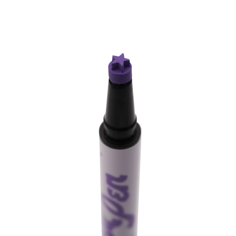 Purple Spectra Pen - Star Stamp Liner - Glisten Cosmetics