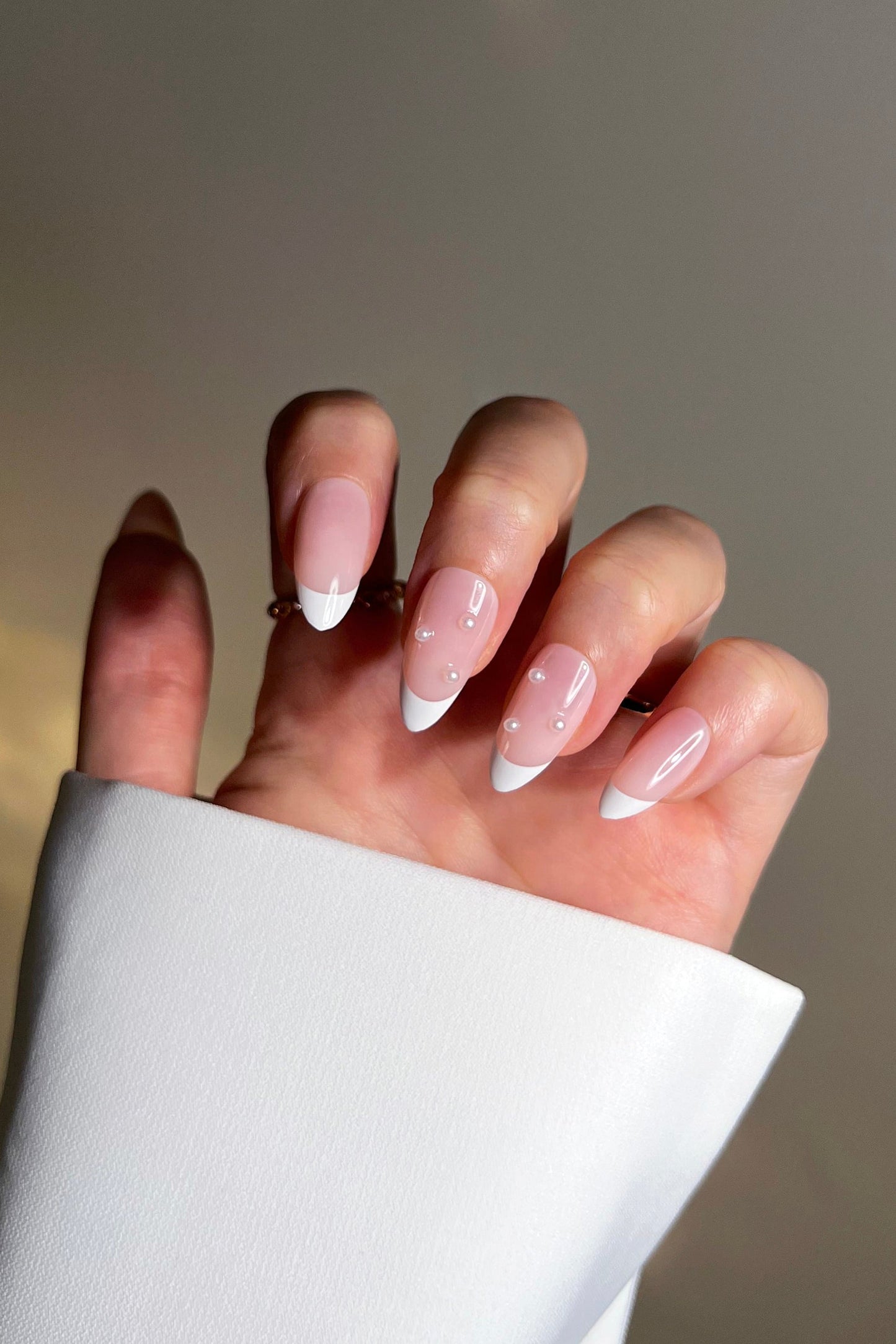 Bonmuz - Romantic French | Soft & Durable Press-On Nails