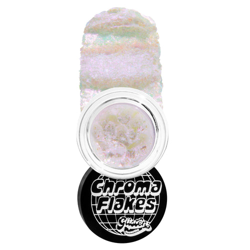 Snow Chroma Flakes (White) - Duochrome Pigment - Glisten Cosmetics