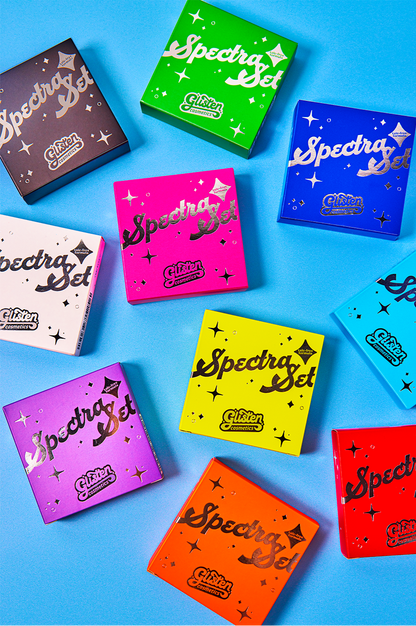 Blue Spectra Set - Colourful Pressed Powder - Glisten Cosmetics